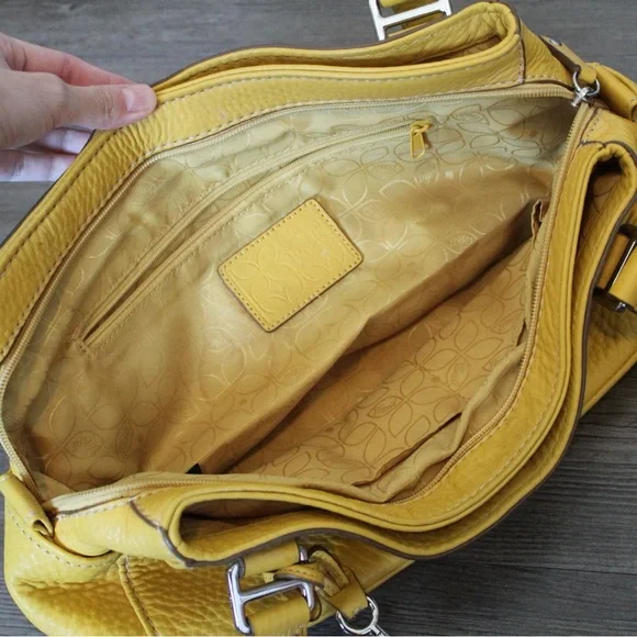 Vintage Fossil Yellow Y2K Shoulder Bag - Picture 4 of 9